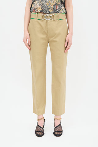 Bottega Veneta Canvas Belted Trouser