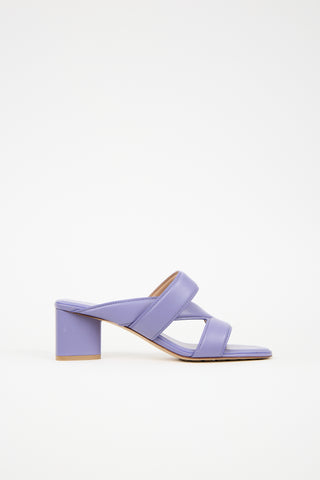 Bottega Veneta Leather Band Heeled Sandal