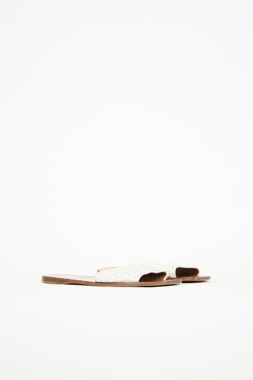 Bottega Veneta Leather Intrecciato Sandal