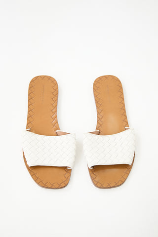 Bottega Veneta Leather Intrecciato Sandal