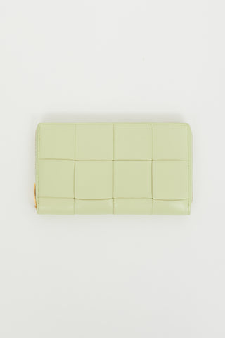 Bottega Veneta Pale Green Cassette Wallet