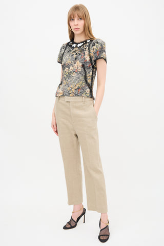 Bottega Veneta SS 2021 Linen High Waist Trouser