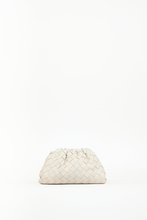 Bottega Veneta Beige Intrecciato Mini Pouch Bag