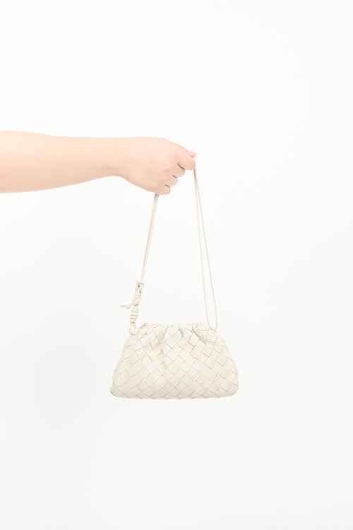 Bottega Veneta Beige Intrecciato Mini Pouch Bag