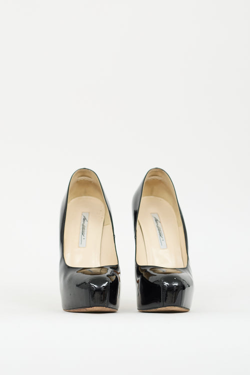 Brian Atwood Black Patent Platform Pump