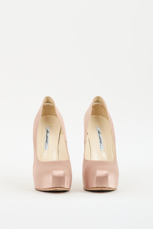 Satin Platform Pump