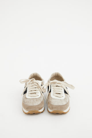 Brunello Cucinelli Beige Low Top Sneaker