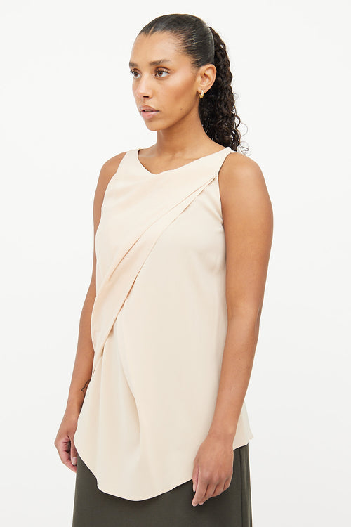 Brunello Cucinelli Beige Draped Top