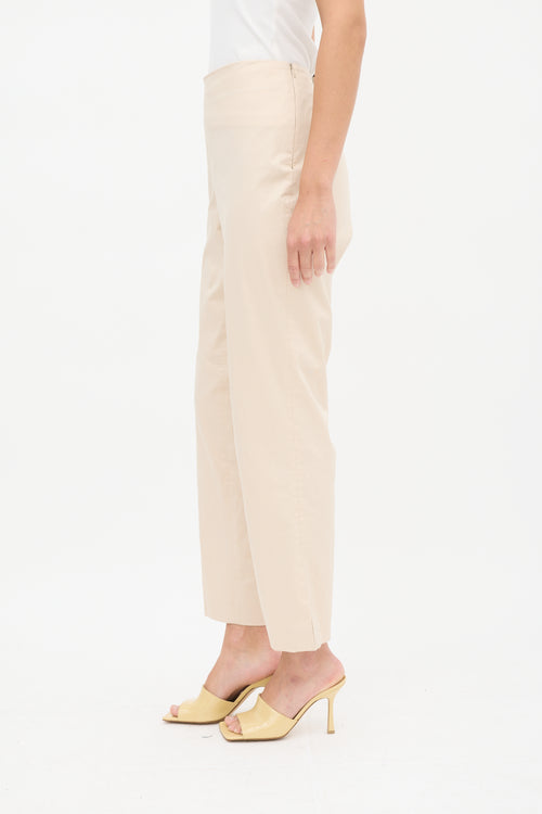 Brunello Cucinelli Beige Tapered Trouser