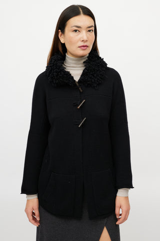 Brunello Cucinelli Black Cashmere Knit Jacket