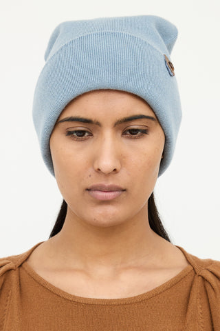 Brunello Cucinelli Blue Cashmere Toque