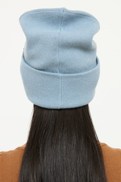 Brunello Cucinelli Blue Cashmere Toque