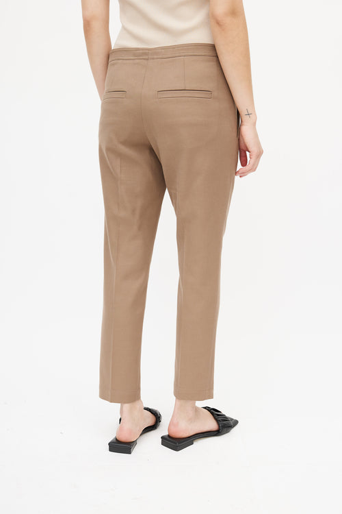 Brunello Cucinelli Brown Belted Trouser