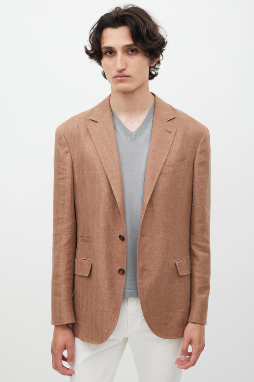 Brunello Cucinelli Brown Linen Blazer