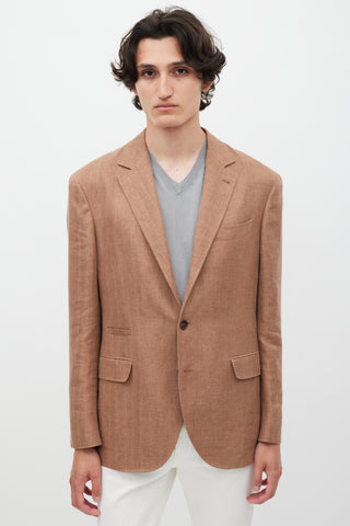 Brunello Cucinelli Brown Linen Blazer