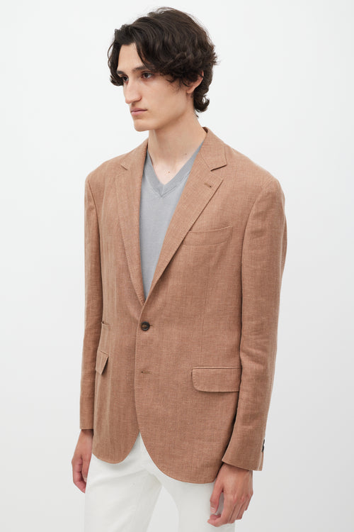 Brunello Cucinelli Brown Linen Blazer