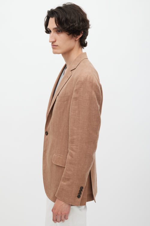 Brunello Cucinelli Brown Linen Blazer