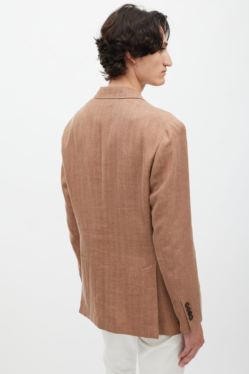 Brunello Cucinelli Brown Linen Blazer