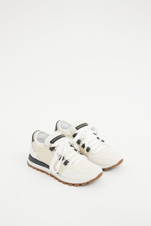 Beige Low Top Sneaker