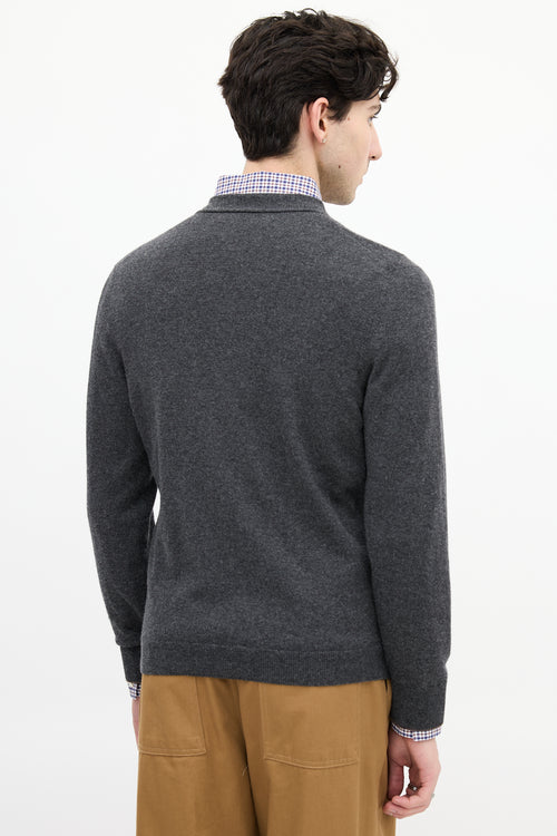 Brunello Cucinelli Dark Grey Cashmere Cardigan