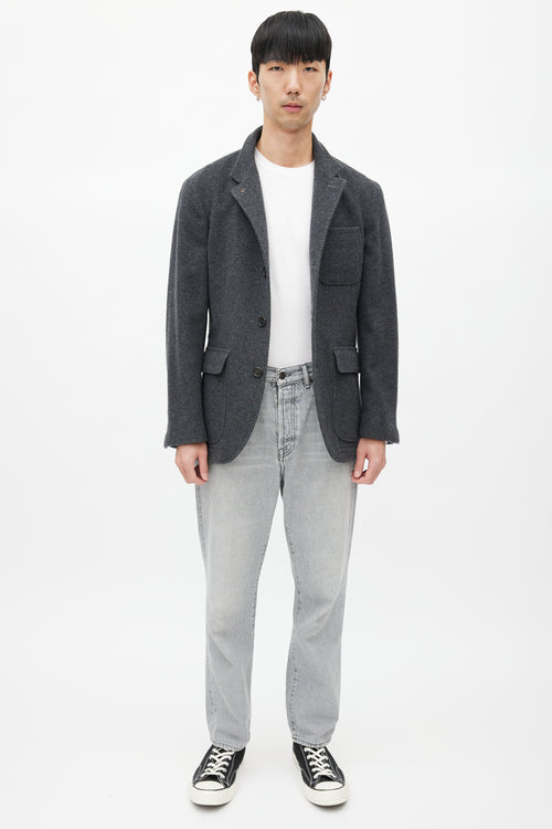 Brunello Cucinelli Grey Cashmere Jacket