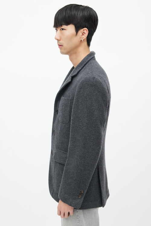 Brunello Cucinelli Grey Cashmere Jacket