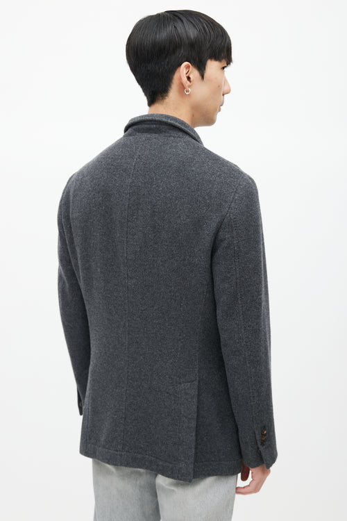 Brunello Cucinelli Grey Cashmere Jacket