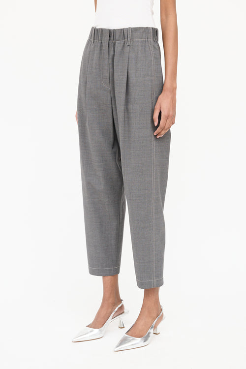 Brunello Cucinelli Taper High Rise Pant