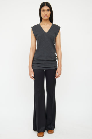 Brunello Cucinelli Dark Grey Monili Top