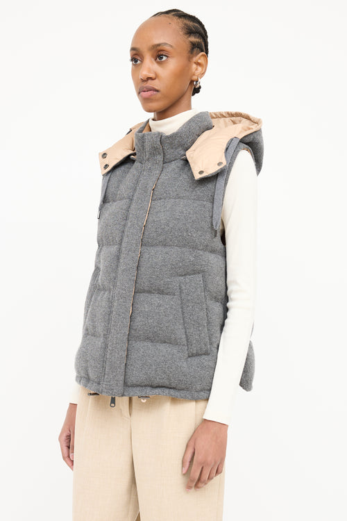 Brunello Cucinelli Reversible Puffer Vest