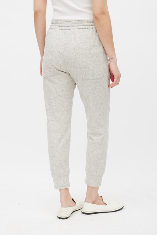 Brunello Cucinelli Grey Tapered Monili Jogger