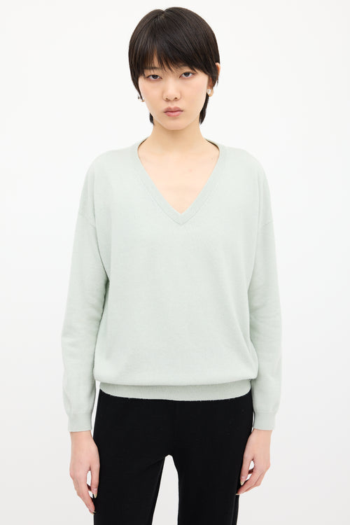 Brunello Cucinelli Pastel Green Cashmere Sweater