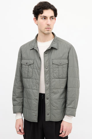 Brunello Cucinelli Sage Green Padded Jacket