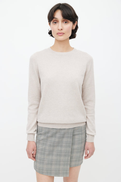 Brunello Cucinelli Beige Cashmere Sweater