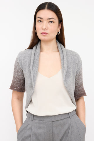 Brunello Cucinelli Cashmere Sequin Shrug