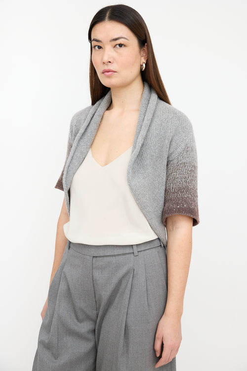 Brunello Cucinelli Cashmere Sequin Shrug