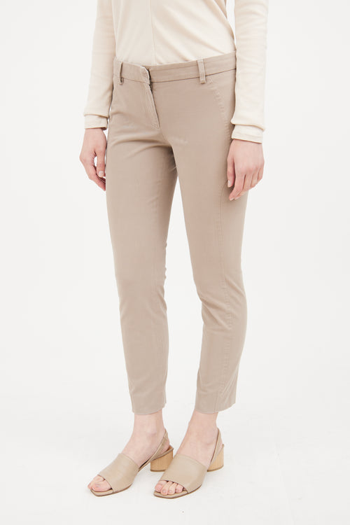 Beige Straight Pant