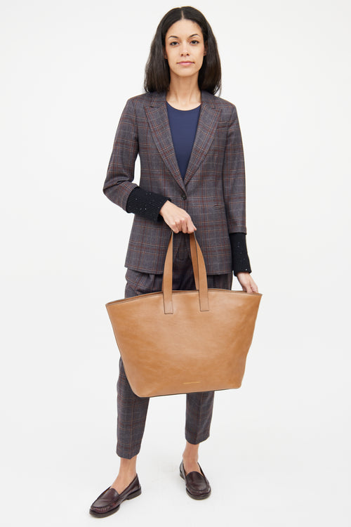 Brunello Cucinelli Brown Leather Monili  Tote