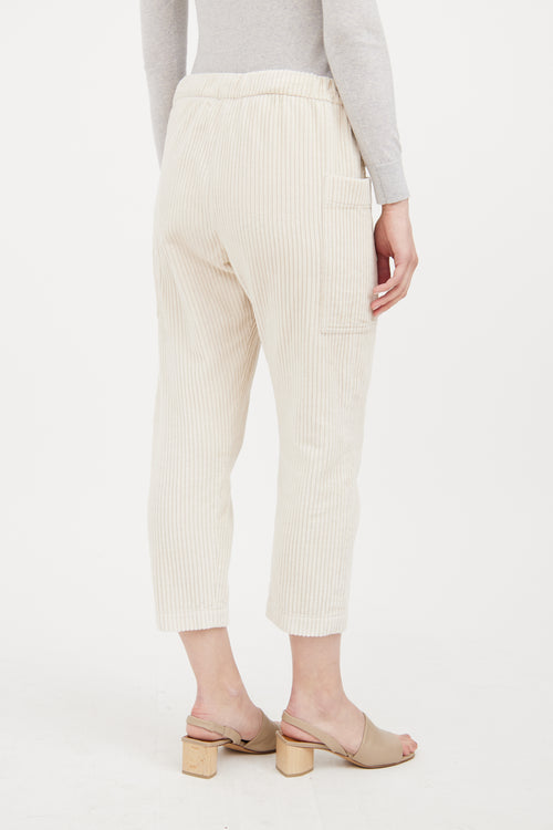 Beige Corduroy Pant