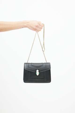 Bulgari Black 
Multicolour Serpenti Forever East West Bag