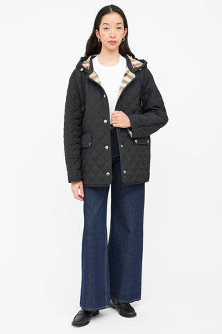 Burberry Hooded Quilted Padded Jacket