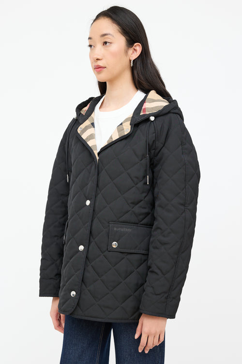 Burberry Hooded Quilted Padded Jacket