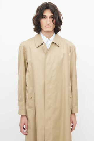 Burberry Beige Balmacaan Coat