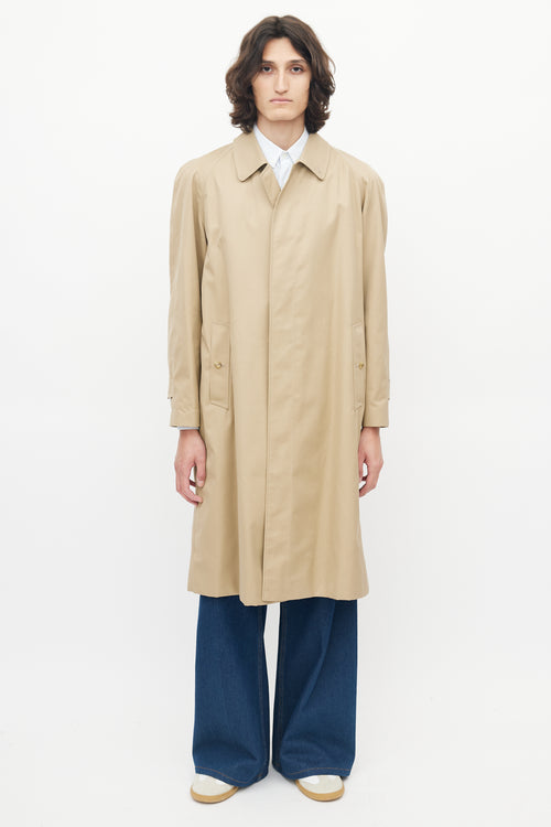 Burberry Beige Balmacaan Coat