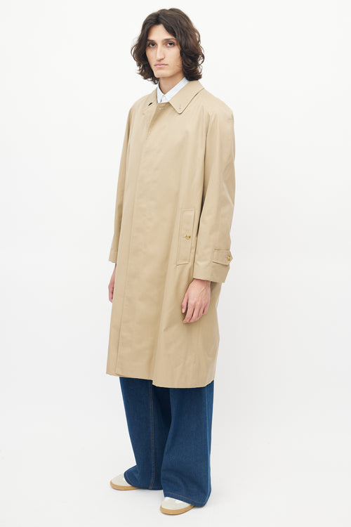 Burberry Beige Balmacaan Coat