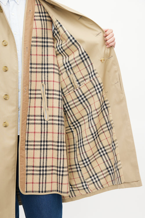 Burberry Beige Balmacaan Coat