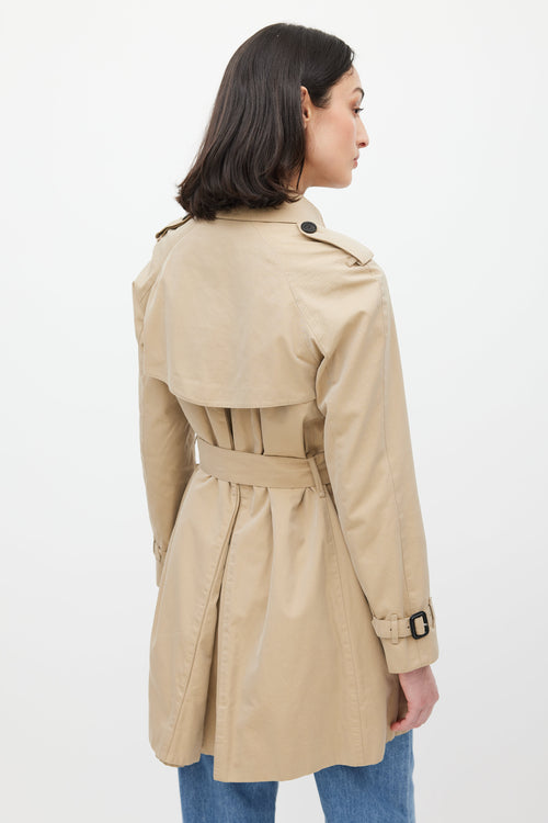 Burberry Beige Belted Trench Coat