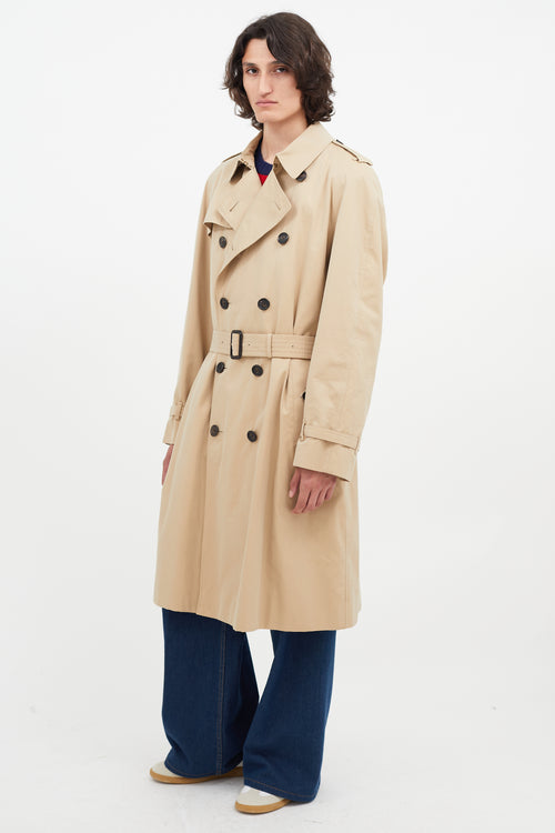 Burberry Beige Belted Trench Coat