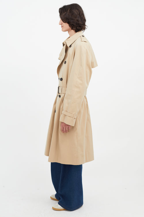 Burberry Beige Belted Trench Coat