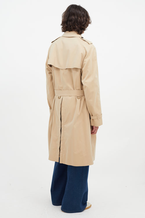 Burberry Beige Belted Trench Coat